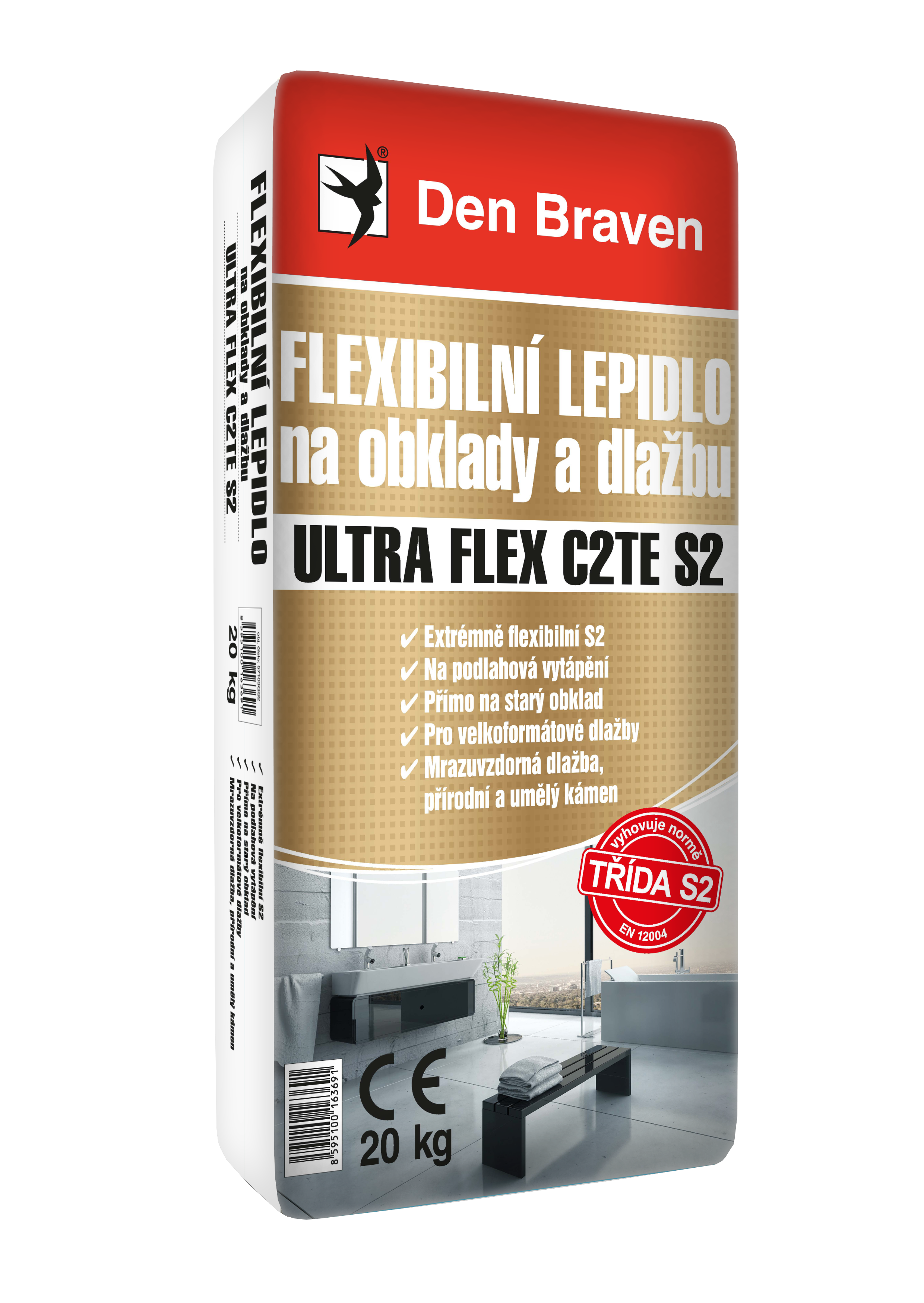 Flexibilní lepidlo na obklady a dlažbu ULTRA FLEX C2TE S2