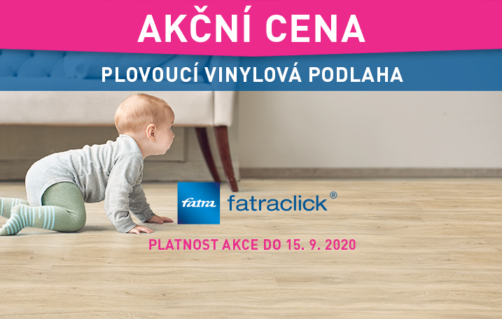 Speciální letní cena plovoucí vinylové podlahy FatraClick