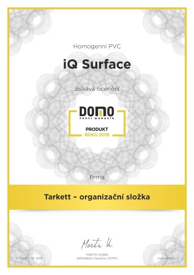 Ocenění roku 2019 - iQ Surface
