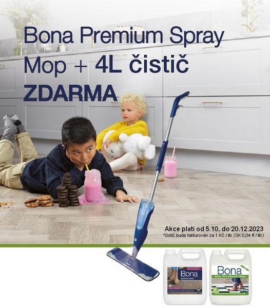 Bona Premium SPRAY MOP + 4l čistič ZDARMA