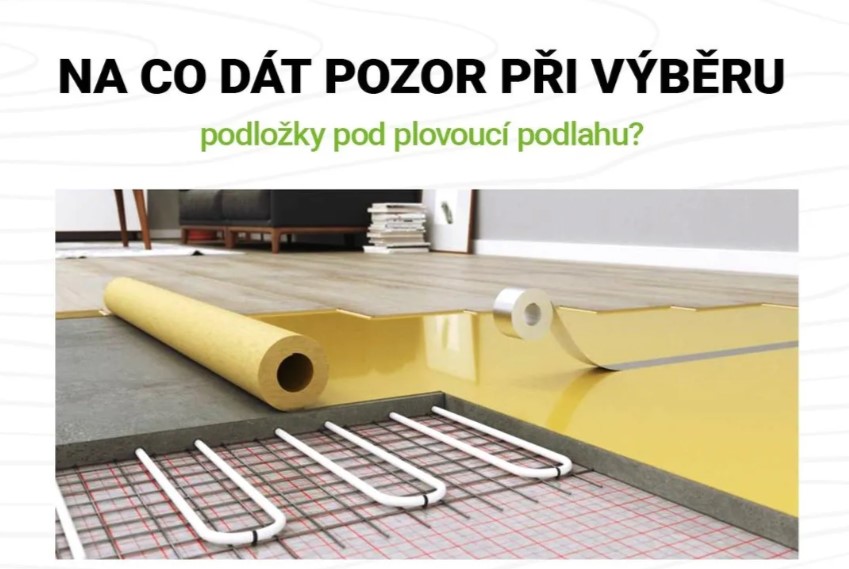 Na co dát pozor při výběru podložky pod plovoucí podlahu